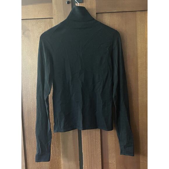 Theory Sweater Lightweight Wool Blend Knit Turtleneck Pullover Womens Large - Picture 2 of 6